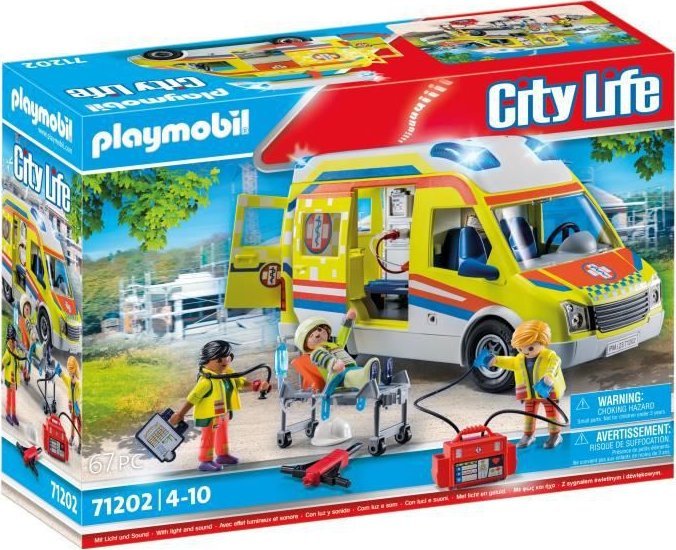 Playmobil Karetka pogotowia ze światłem i dźwiękiem 71202