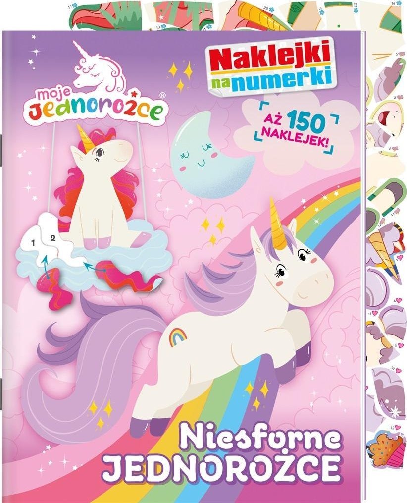 Moje Jednorożce. Naklejki na numerki cz.2