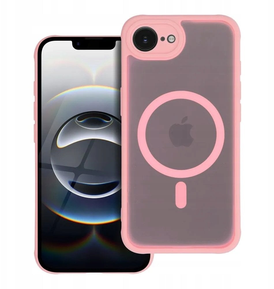 Futerał FULL MATTE MAG COVER kompatybilny z MagSafe do SAMSUNG S25 FE jasny różowy