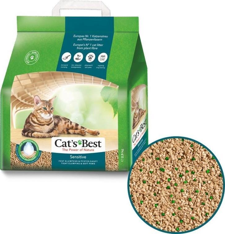 Żwirek dla kota Cats Best Sensitive Green Power Naturalny 8 l