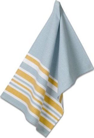 Kela Ściereczka kuchenna, 100% bawełna, 70 x 50 cm, żółto-błękitna, paski / Kela