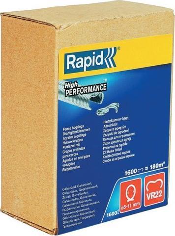 Rapid Zszywki zaciskowe do ogrodzenia Rapid VR22 - 1600 szt.