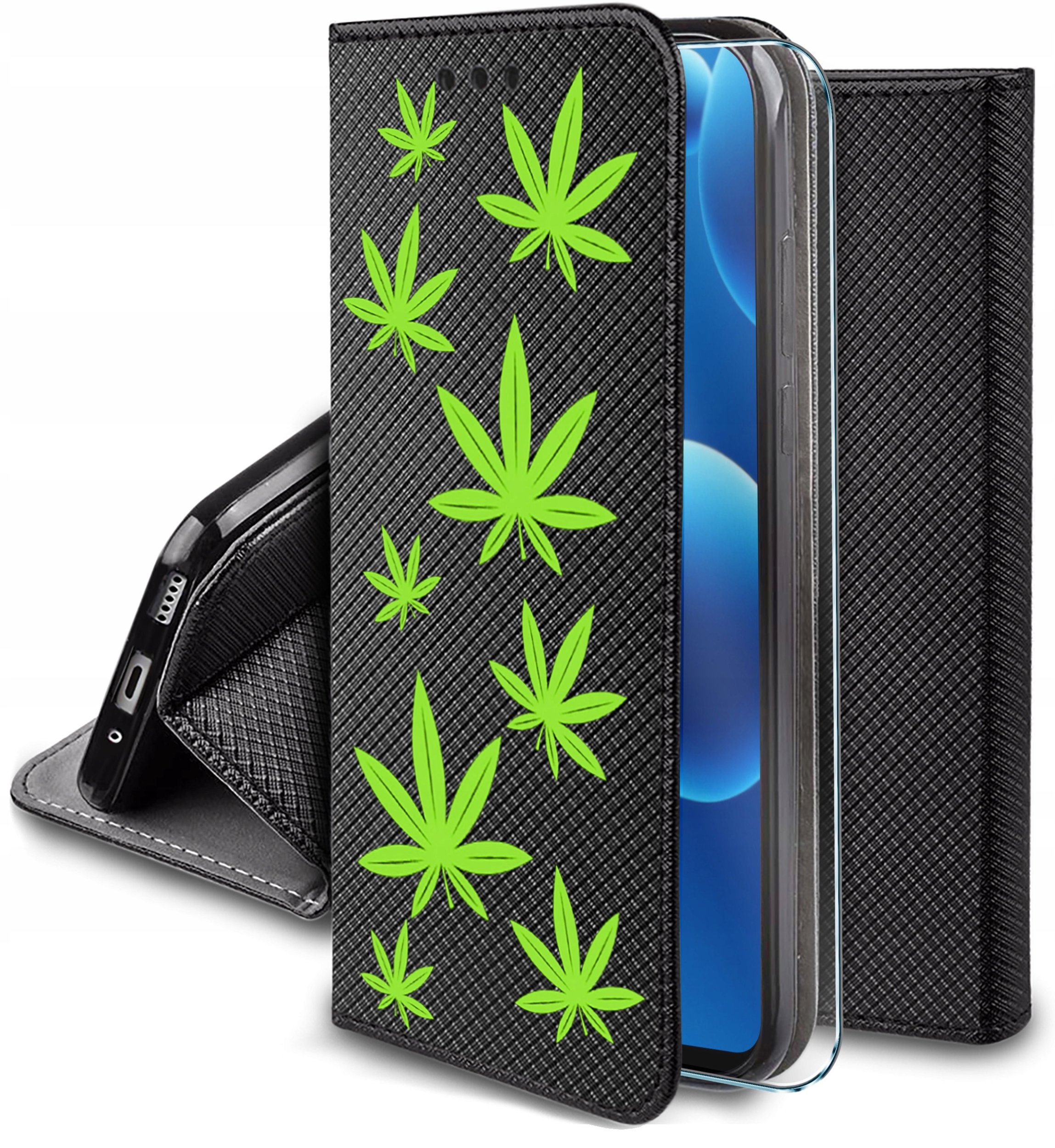 Etui do Samsung A36 5G MAGNET WZORY CASE PORTFEL + SZKŁO 9H