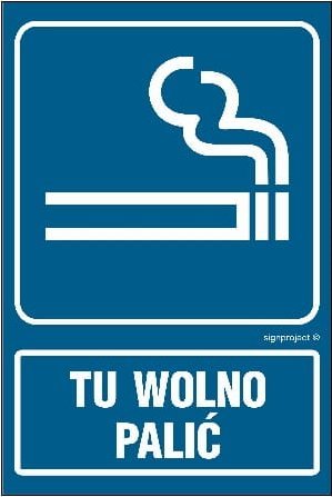 Mój dom Tu Wolno Palić - Tablica Informacyjna Duża 300X200 Płyta + Przylepce Libres Polska Sp Rb025_200X300_Pn 5904937479272