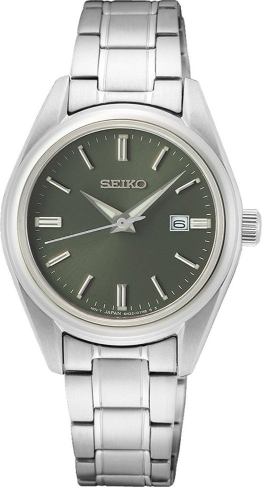 Zegarek Seiko Zegarek damski Seiko SUR533P1 srebrny