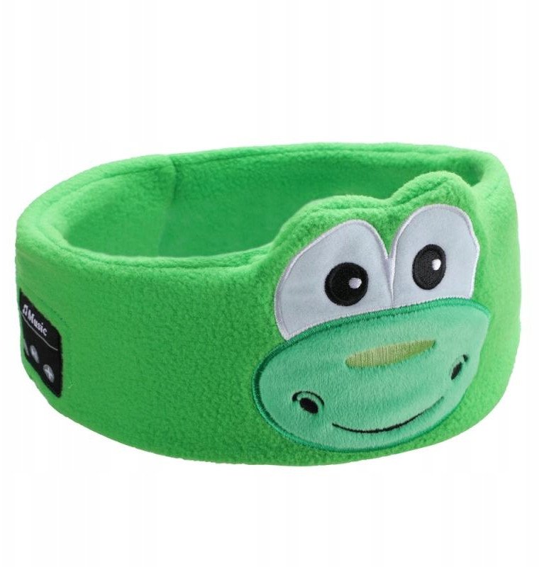 OPASKA na oczy NA SEN SŁUCHAWKI Bluetooth Krokodyl