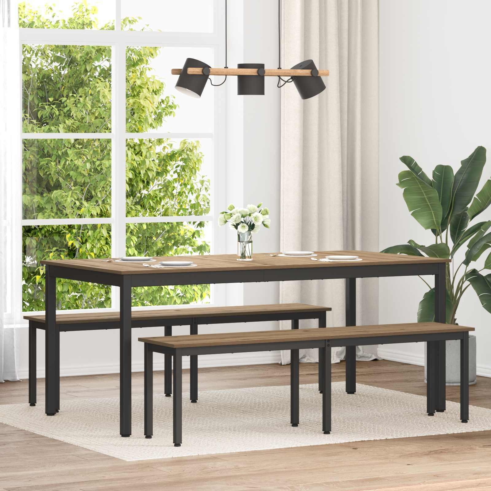 vidaXL ławka Dąb rzemieślniczy 160 x 35 x 45 cm