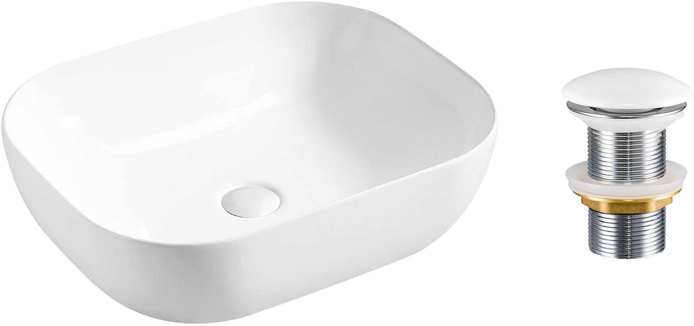 Zestaw Umywalkowy z Korkiem Click-Clack