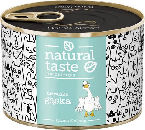 Mokra karma dla kota Natural Taste Niewąska Gąska danie z gęsi 185 g