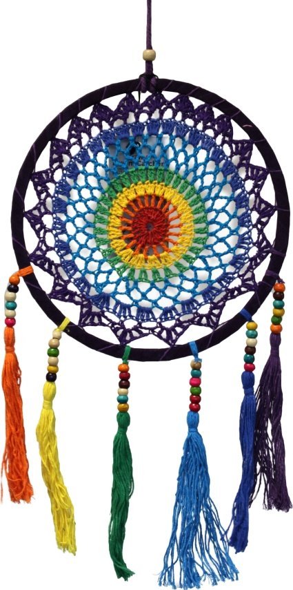 Art-Pol Łapacz Snów Tęczowy - Okrągły Mały 2