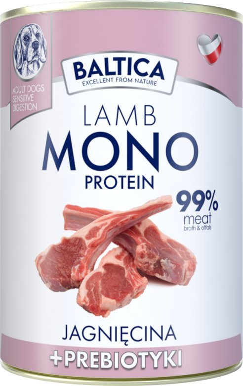 Baltica Lamb 400g - Karma monoproteinowa z jagnięciną - Baltica