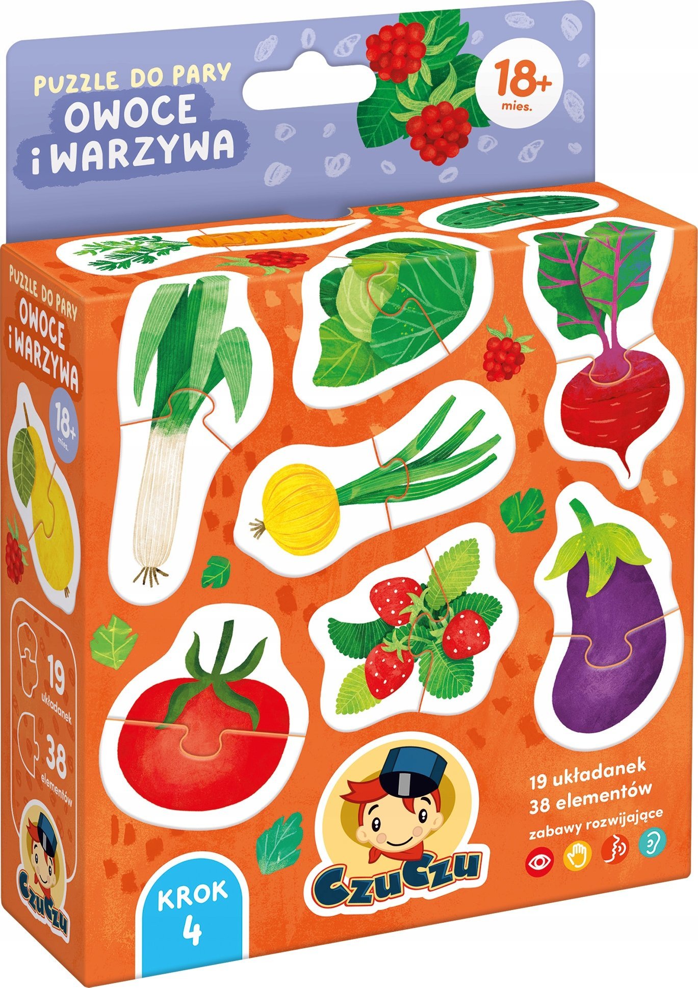 Czuczu Układanka Puzzle do pary - Owoce i warzywa