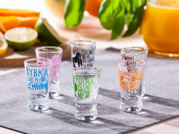 Altom HUMOR ZWIERZĘTA KOMPLET 6 KIELISZKÓW WÓDKA X MAŁY 25ML 10300683