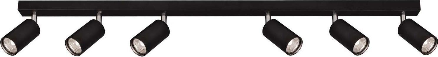 Lampa sufitowa Kaja Plafon LAMPA sufitowa K-4555 Kaja regulowana OPRAWA metalowe reflektorki tuby czarna