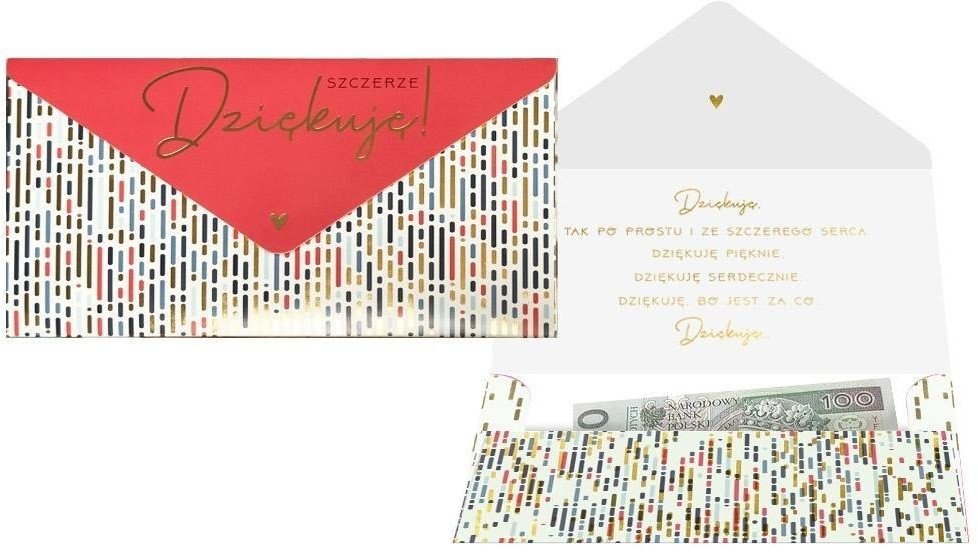 Koperta podarunkowa Podziękowania