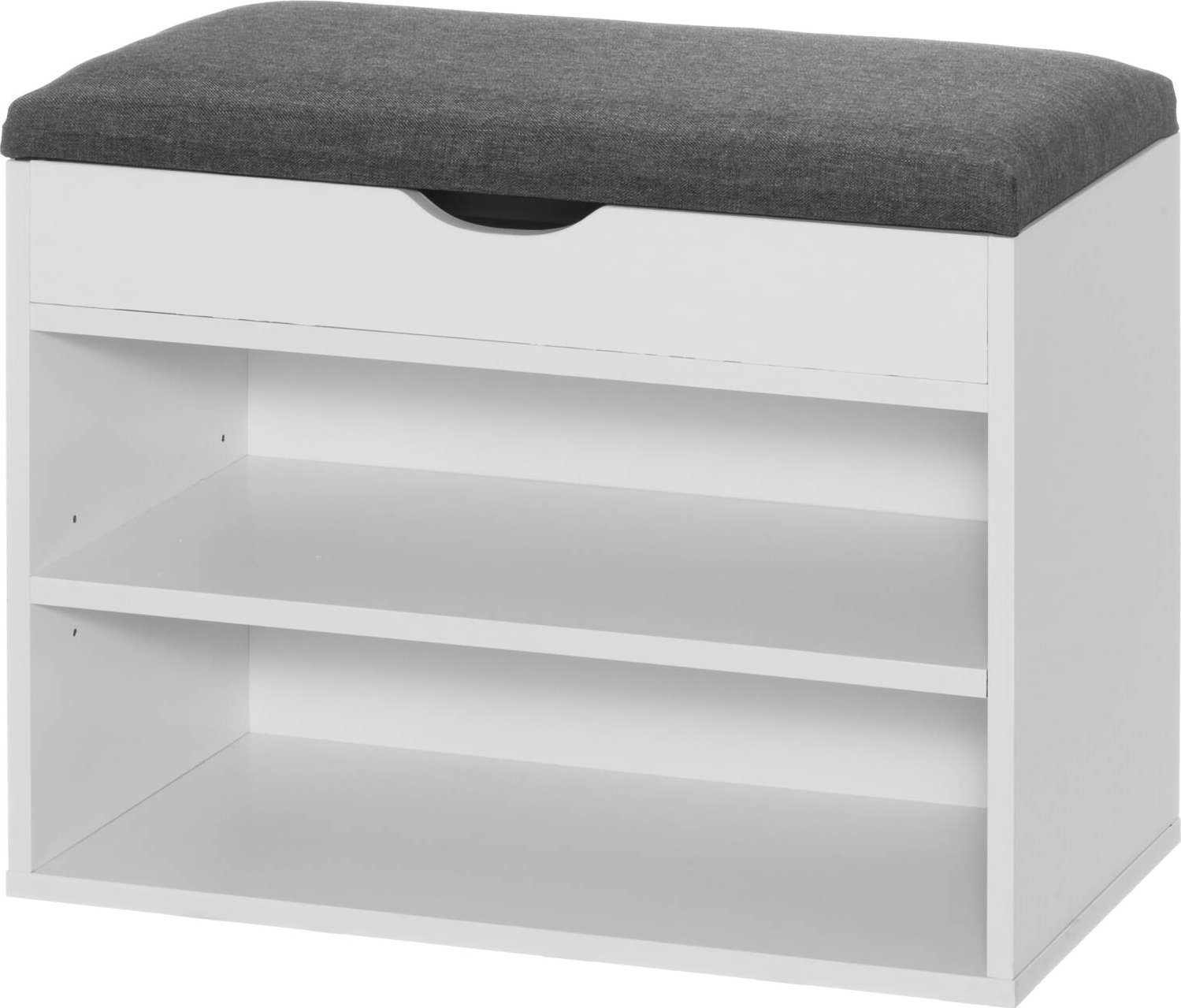 vidaXL Suoliukas su daiktadėže 4Living, balta