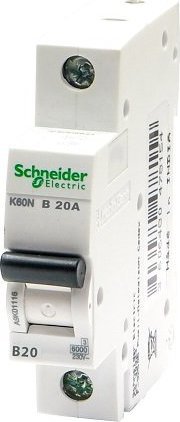 Schneider Wył.nadprądowy 1p B20A K60N schneider A9K01120
