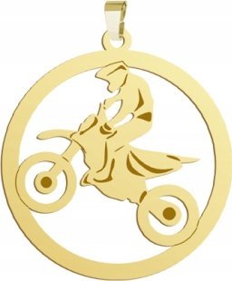 Radziszewska Jewellery Pozłacana Zawieszka Motocross GRAWER GRATIS