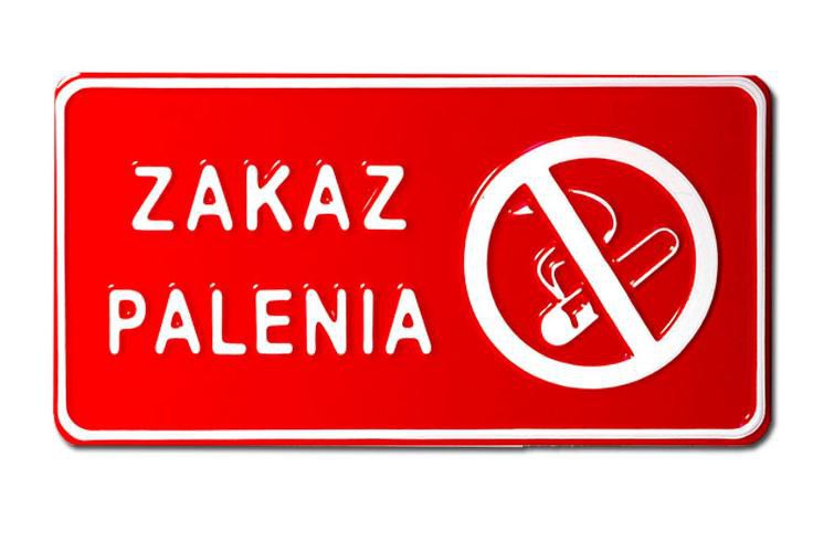 Tablica 15x29cm Zakaz Palenia - C7