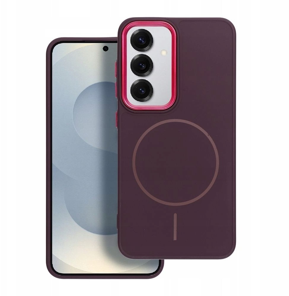 Futerał FRAME MAG COVER kompatybilny z MagSafe do IPHONE 17 fioletowy