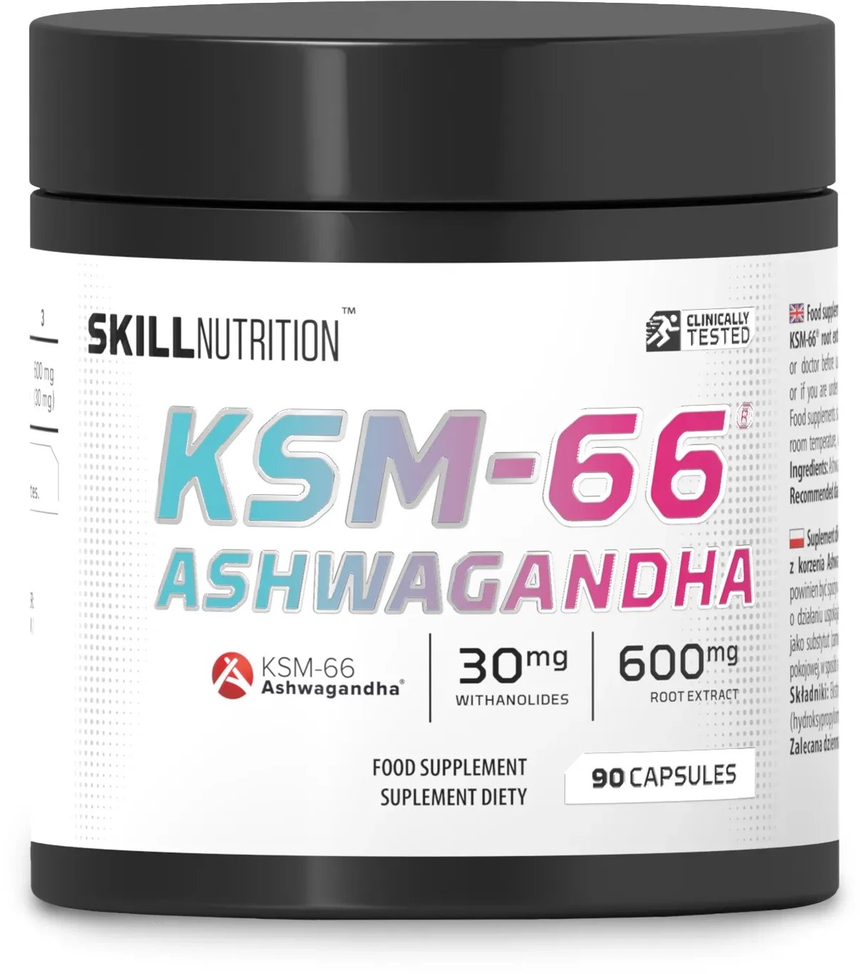 Skill Nutrition - KSM-66 Ashwagandha, 90 vkaps