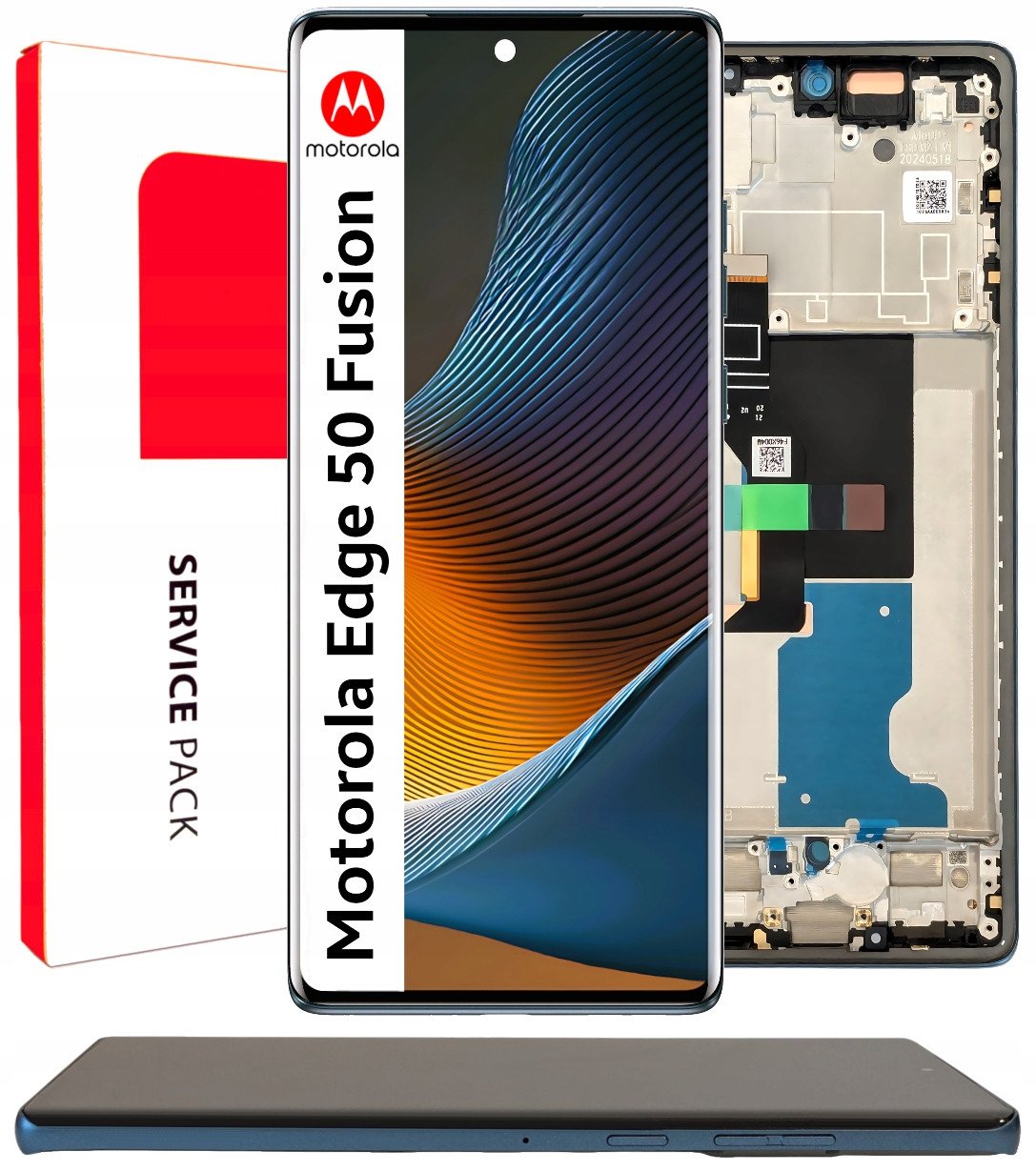 Wyświetlacz do Motorola Edge 50 Fusion Ekran LCD Ramka Oryginał Zila (5904858381050)