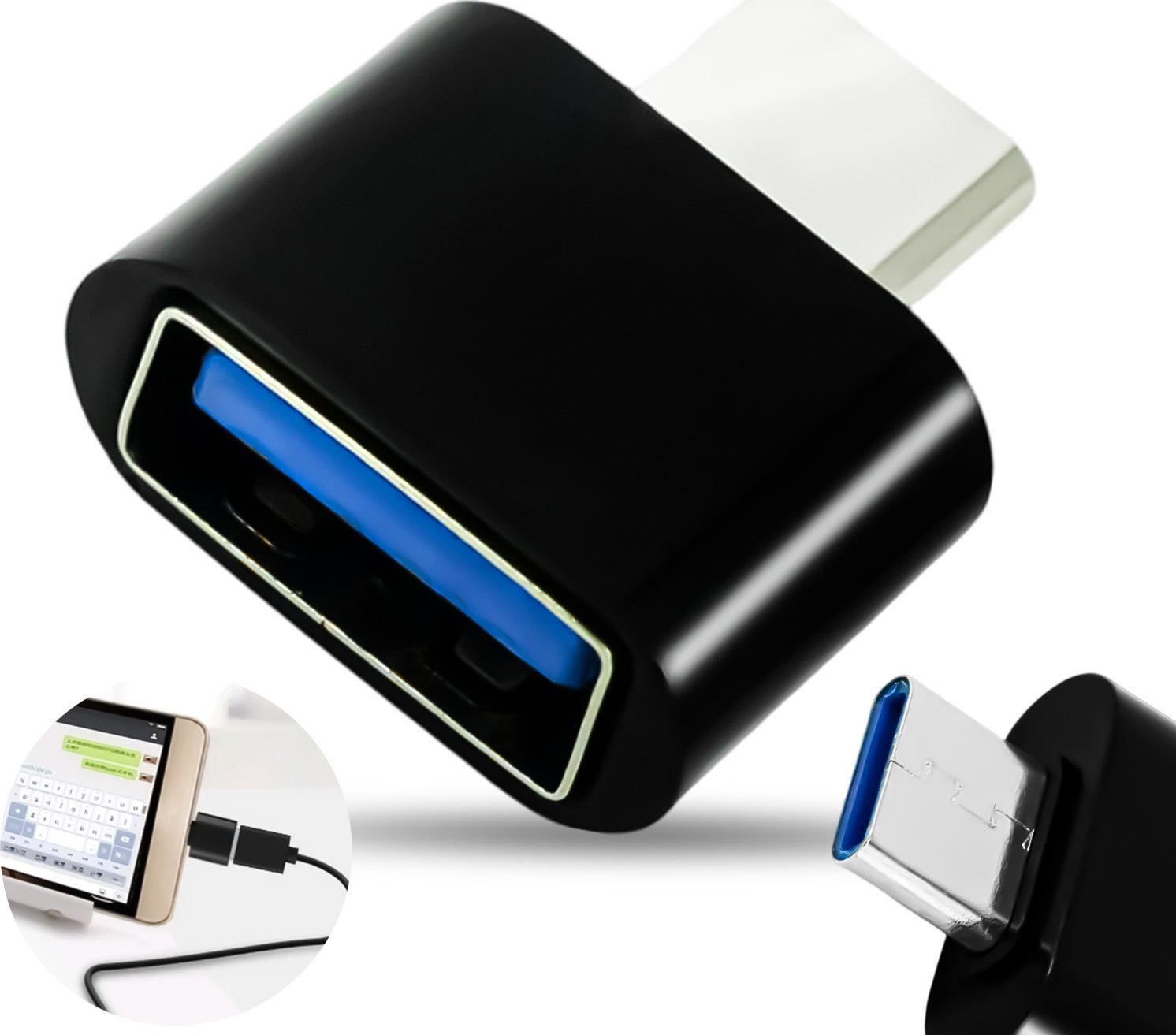 Adapter USB Heckermann Adapter przejściówka USB-A do USB-C Heckermann