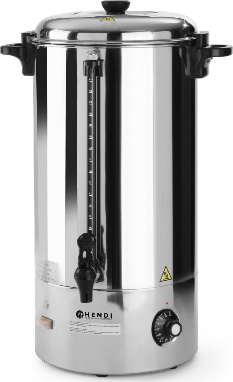 Hendi Warnik podgrzewacz do wody stalowy 2200W 20L - Hendi 209899 Warnik podgrzewacz do wody stalowy 2200W 20L - Hendi 209899