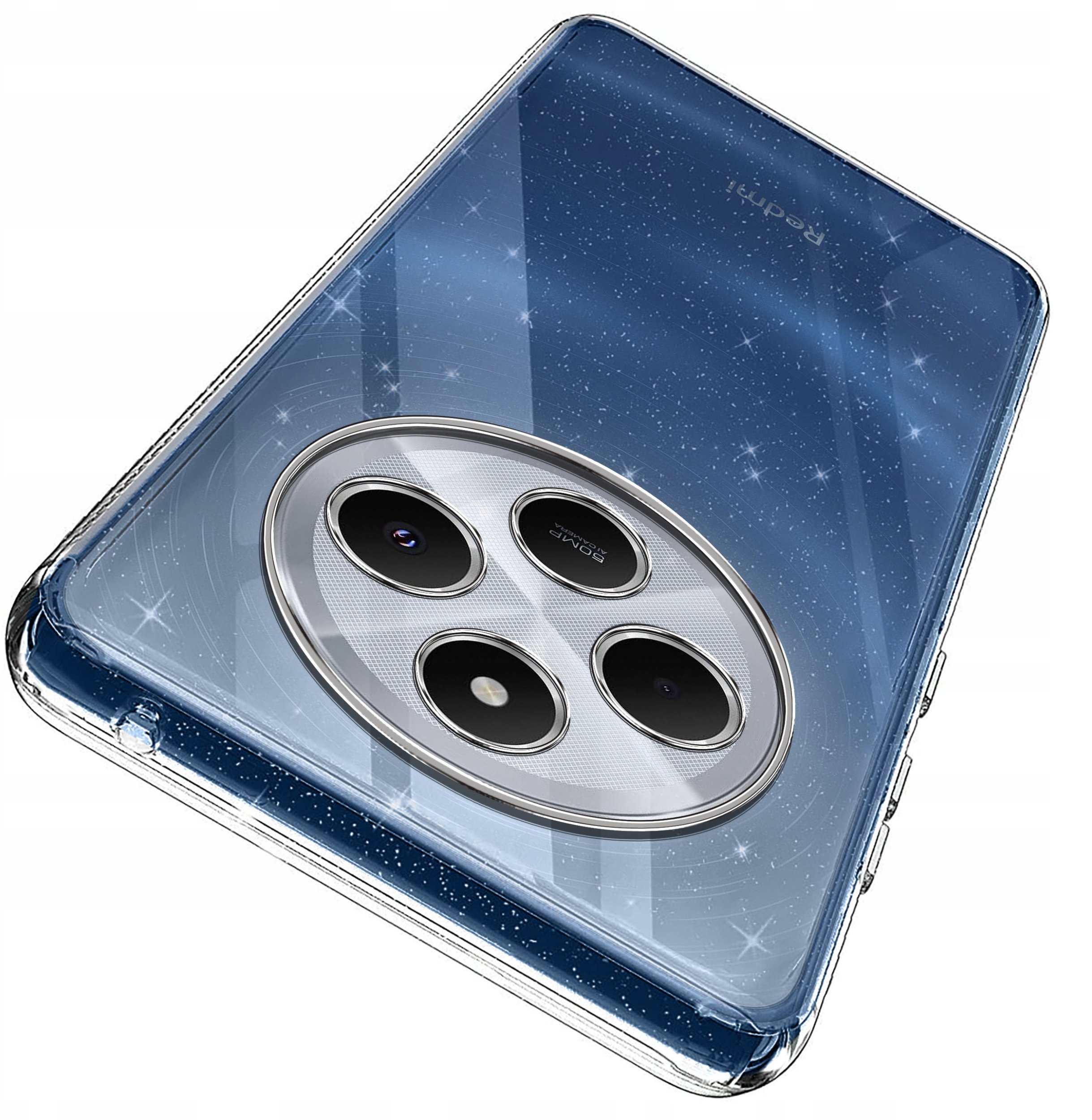 Etui do Xiaomi Redmi 14C SILICONE BROKAT CASE + SZKŁO 9H