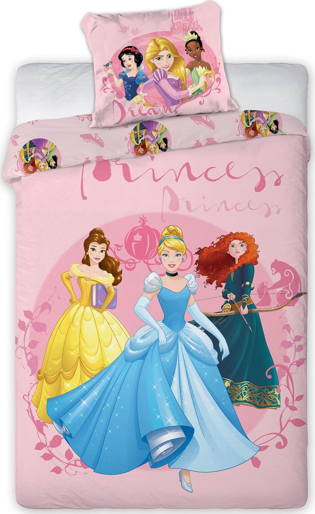 Faro POŚCIEL KPL. PRINCESS 057 140X200+70X90 BAW. DIS