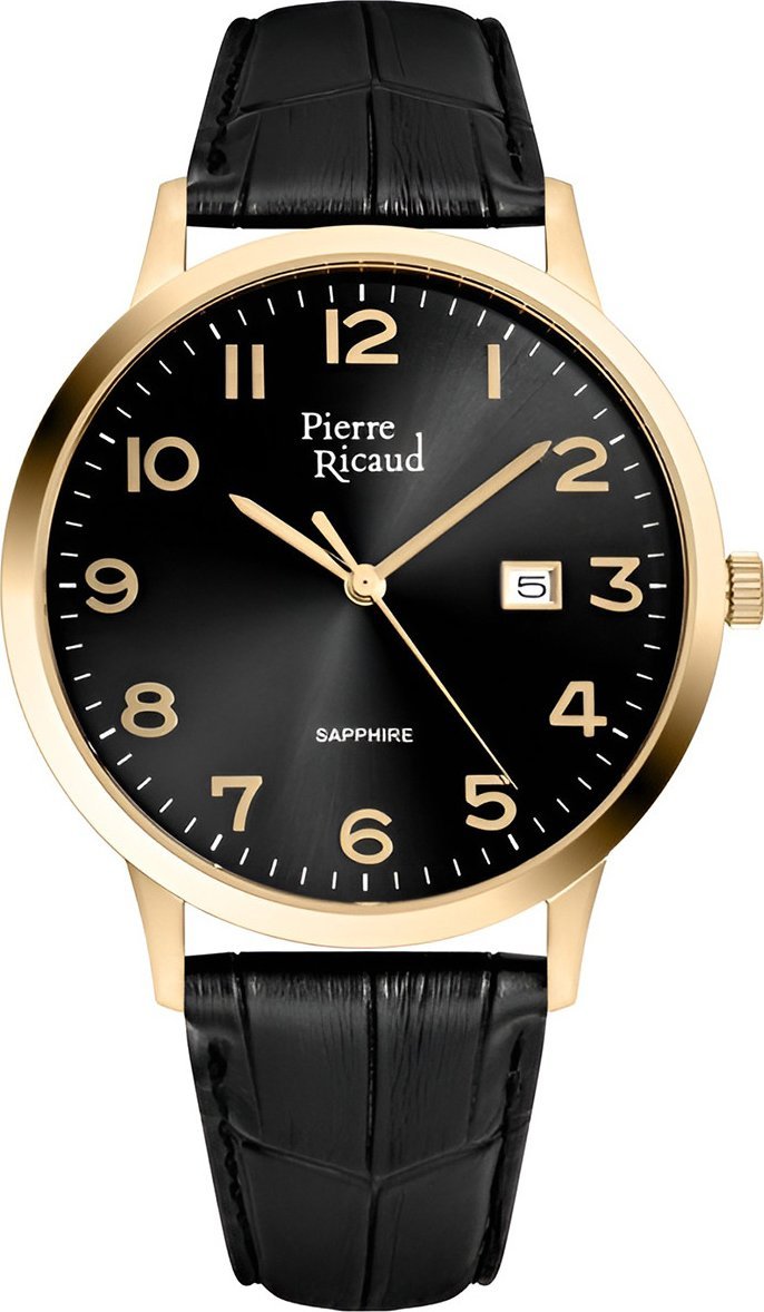 Zegarek Pierre Ricaud Zegarek męski Pierre Ricaud P91022.1224Q czarny