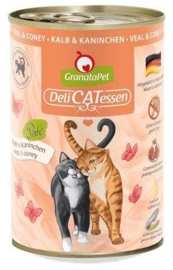 GranataPet DeliCatessen cielęcina i królik mokra karma dla kota 400g