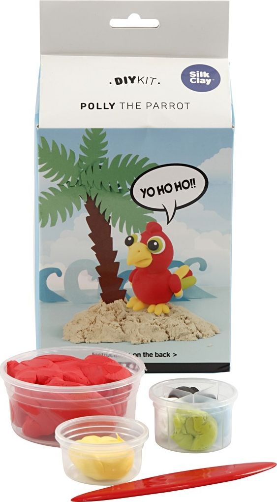 Creativ Company Papuga Pirata z masy Silk Clay
