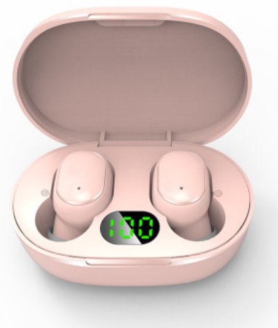 SŁUCHAWKI BEZPRZEWODOWE E6S różowe