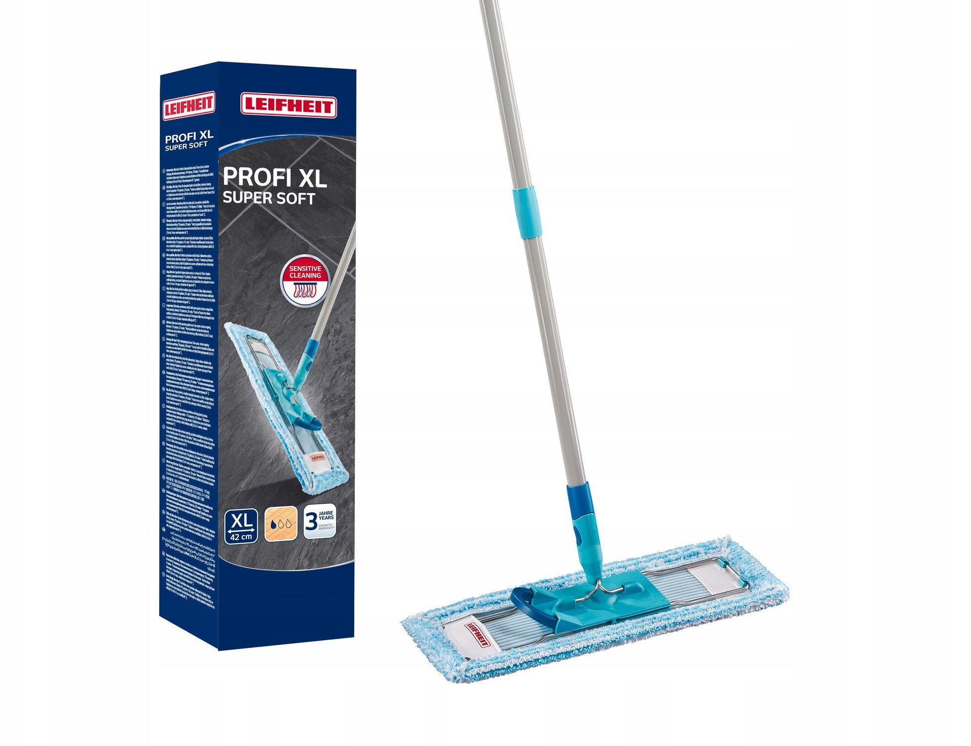 LEIFHEIT Floor brush with folding cat box Profi XL super soft 42cm 4006501554574