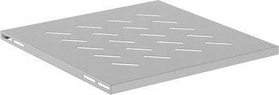 Lanberg Półka do szaf 19" 600 mm Lanberg (1U / 480 x 475 mm udźwig do 120 kg, Montaż 4 punktowy) Szara