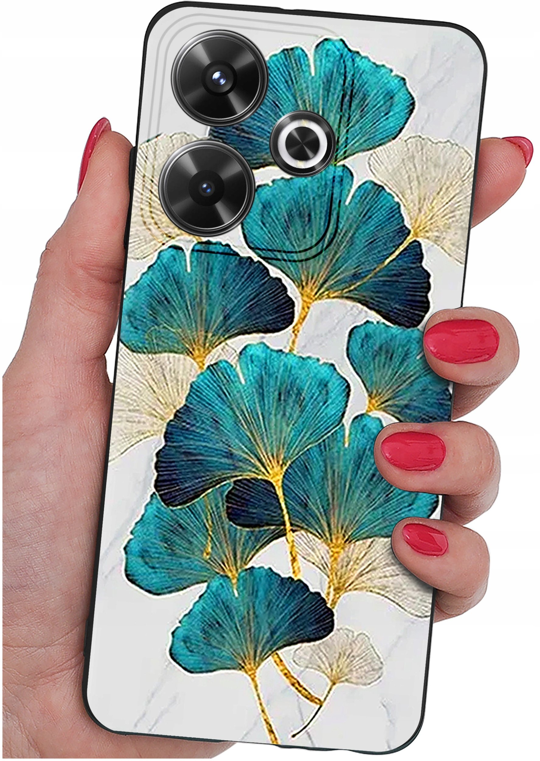 Etui do Xiaomi Redmi 13 4G WZORY |SILIKONOWE MATT CASE + SZKŁO 9H