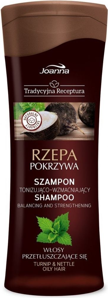 Joanna Szampon do włosów wzmacniający Rzepa i Pokrzywa Tradycyjna Receptura 300ml
