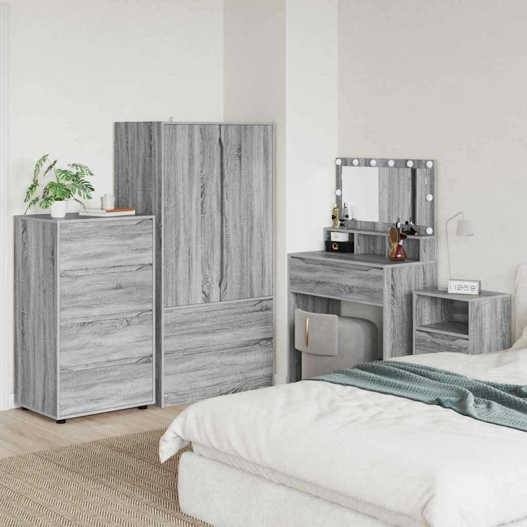 vidaXL Szafy do przechowywania 2 pcs Szary 60 x 48 x 105 cm