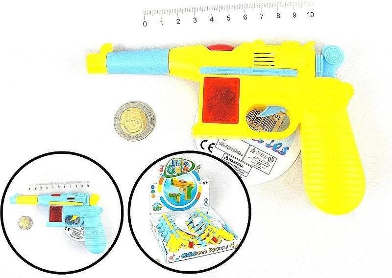 Pistolet światło i dźwięk 17x10x3cm (12szt)