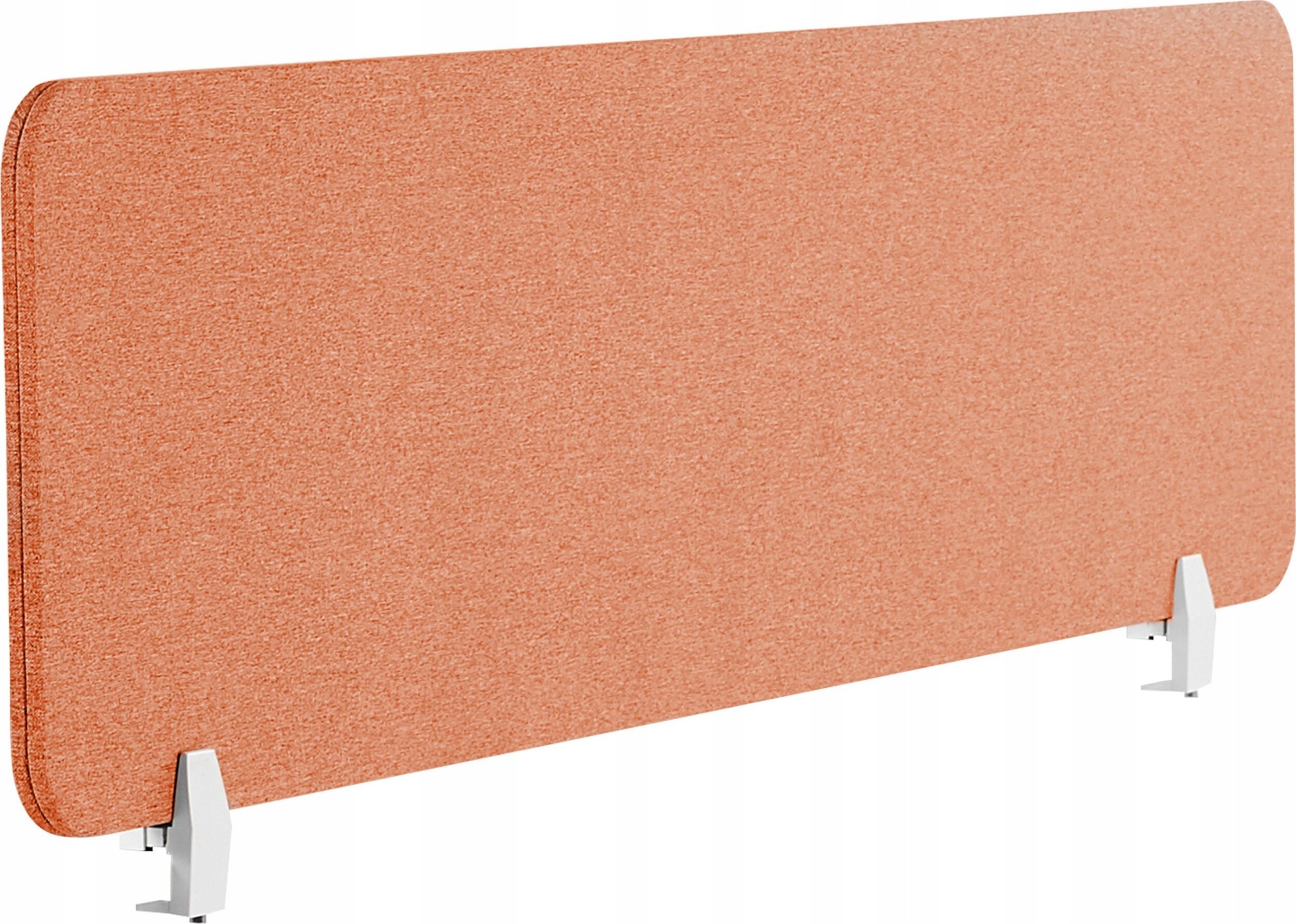 Beliani Przegroda na biurko 180 x 40 cm czerwona WALLY