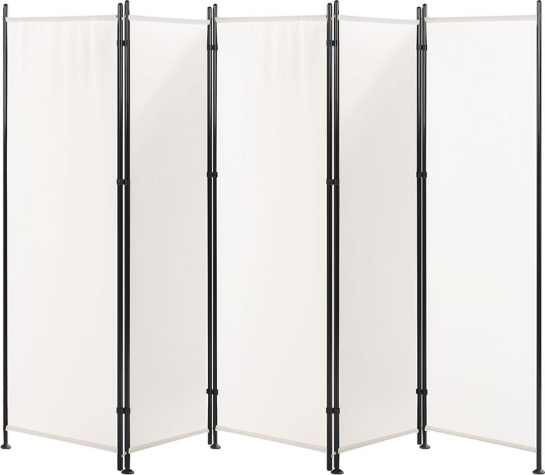 Shumee 5-panelowy parawan pokojowy 270 x 170 cm biały NARNI