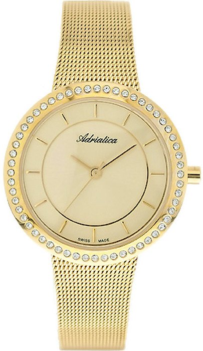 Zegarek Adriatica Zegarek Damski Adriatica na bransolecie A3645.1111QZ - Swarovski Zegarek Swiss Made