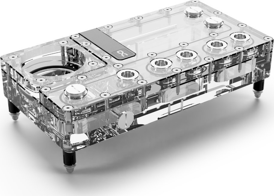 Alphacool Alphacool Core Distro Plate 240 mm Rechts VPP/D5, ARGB - Acryl