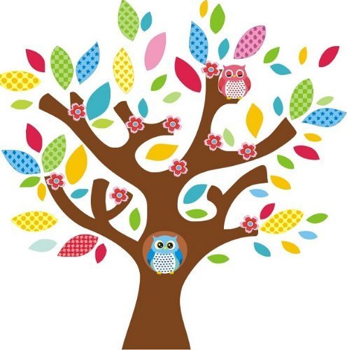 naSciane Naklejka na ścianę XL Drzewo, sowa, drzewko!