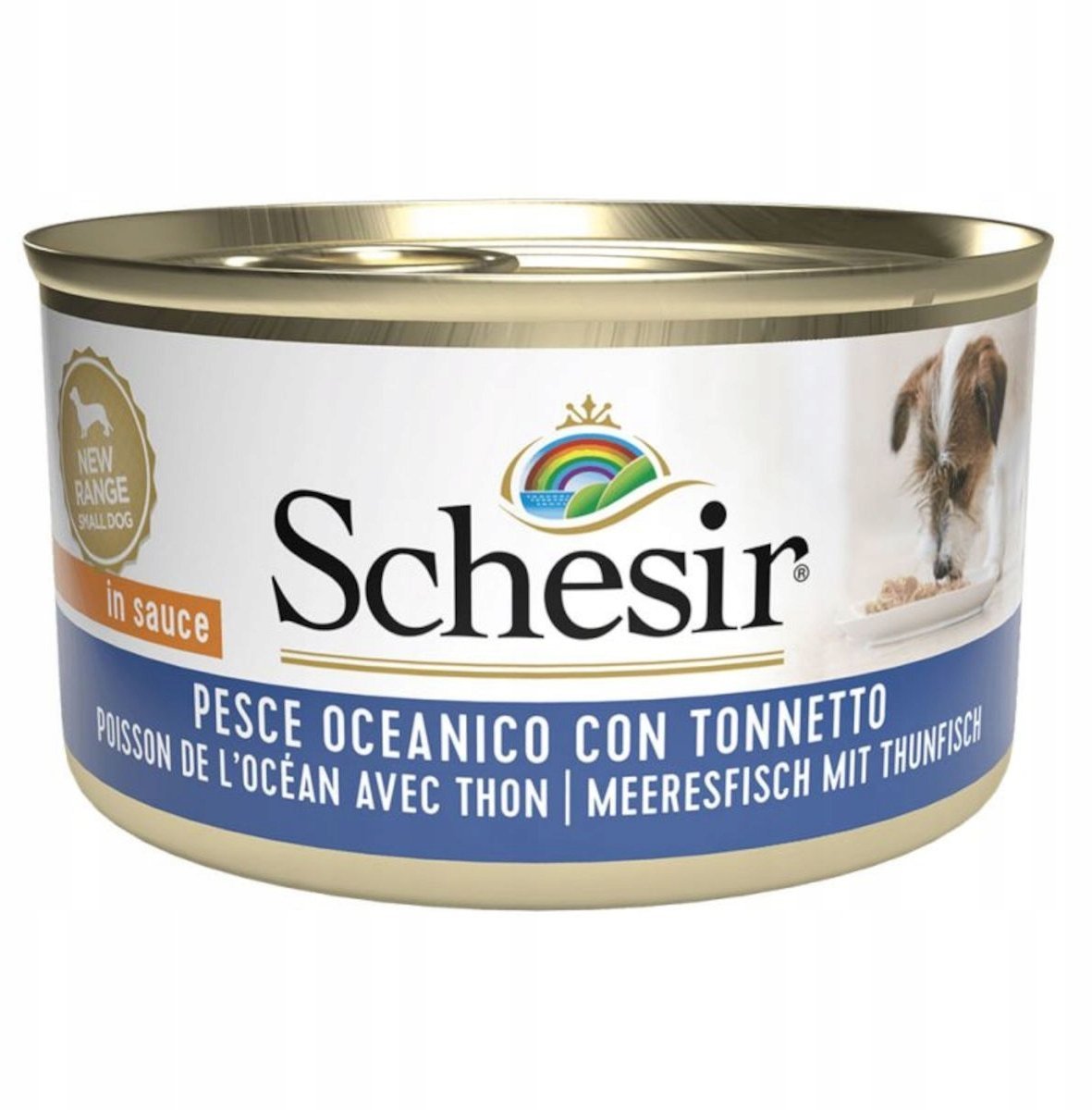 Schesir Karma mokra, dla psa, ryby oceaniczne w sosie z tuńczykiem, 85 g, puszka