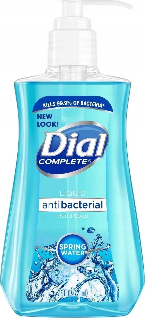 Dial, Antibacterial, Spring Water, Liquid Soap, For Hands, 221 ml Unisex