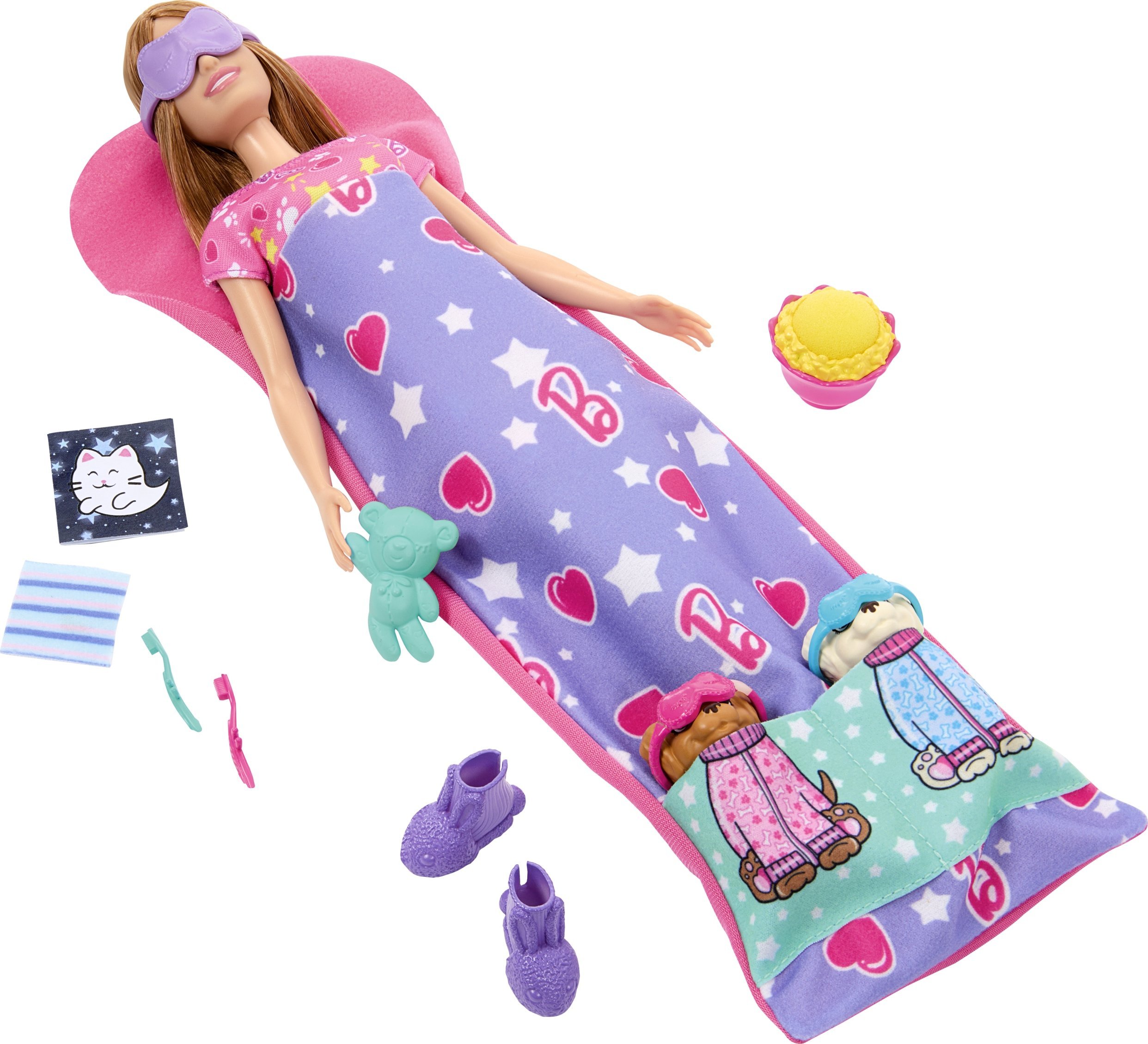Lalka Barbie Mattel Mattel Barbie Puppy Pajama Party Doll