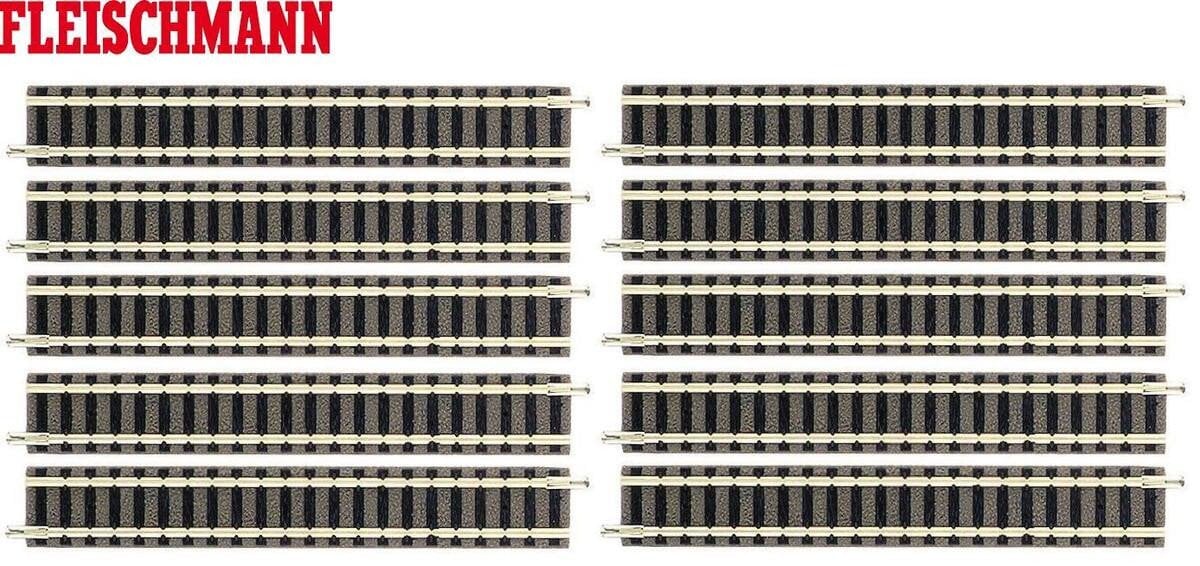 9101 N Fleischmann piccolo (med ballast) Lige spor 111 mm