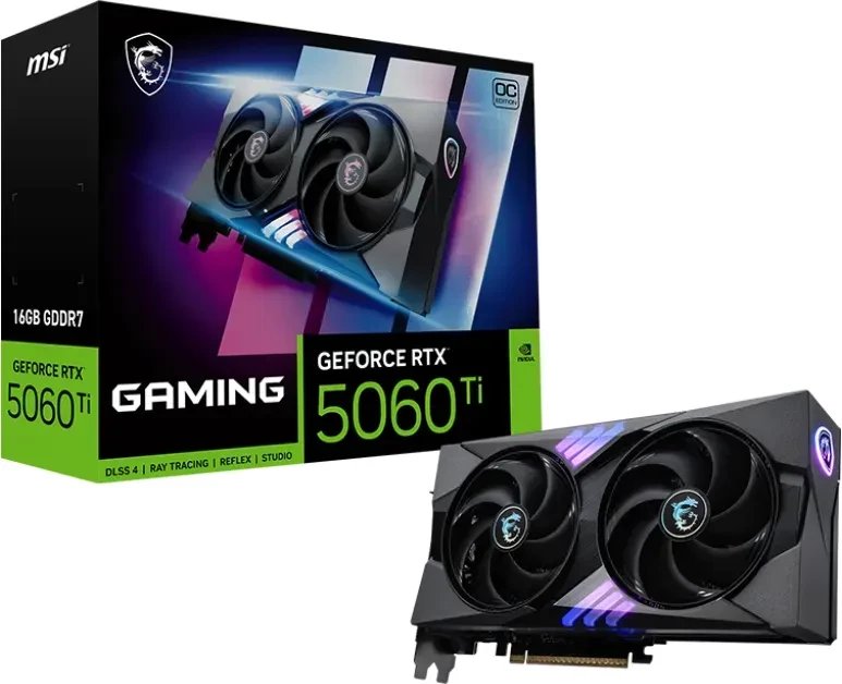 Karta graficzna MSI GeForce RTX 5060 Ti Gaming OC 16GB GDDR7 DLSS4